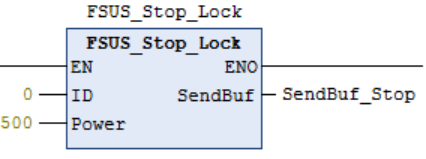 库函数说明--停止转动--锁力